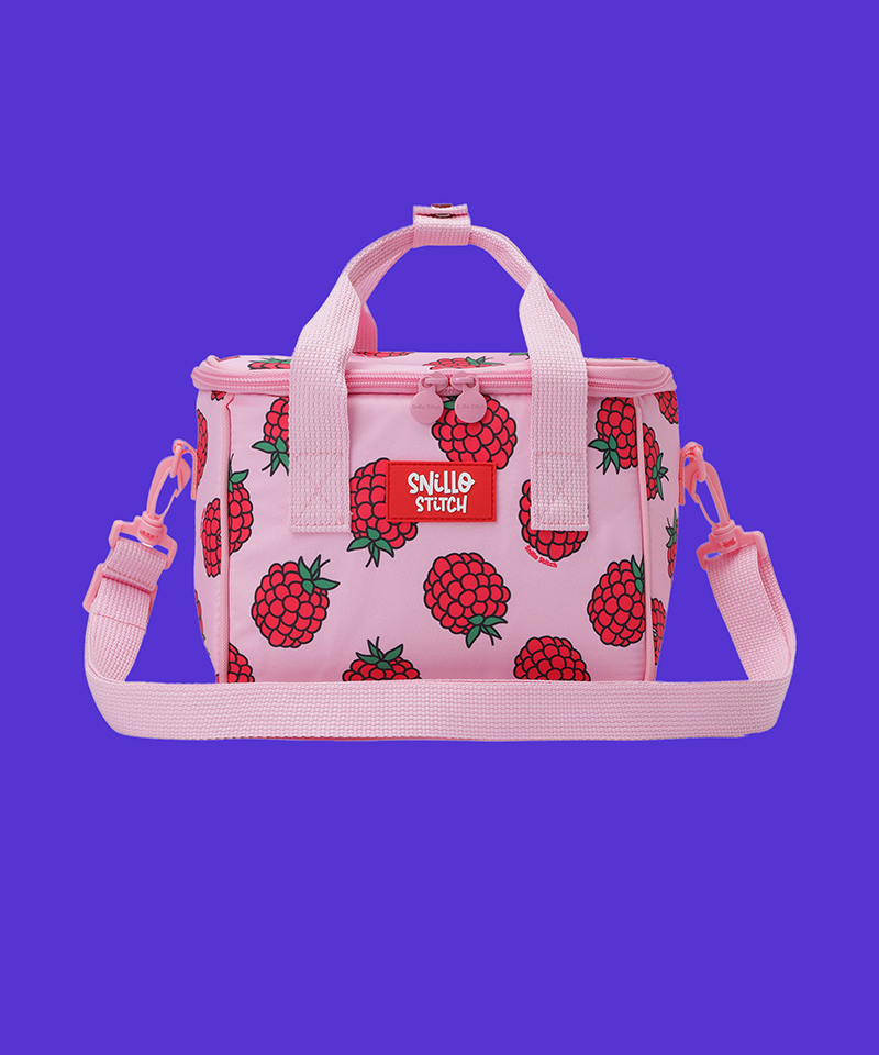 Lunch Cooler Bag Shoulder Strap Raspberry - Pink