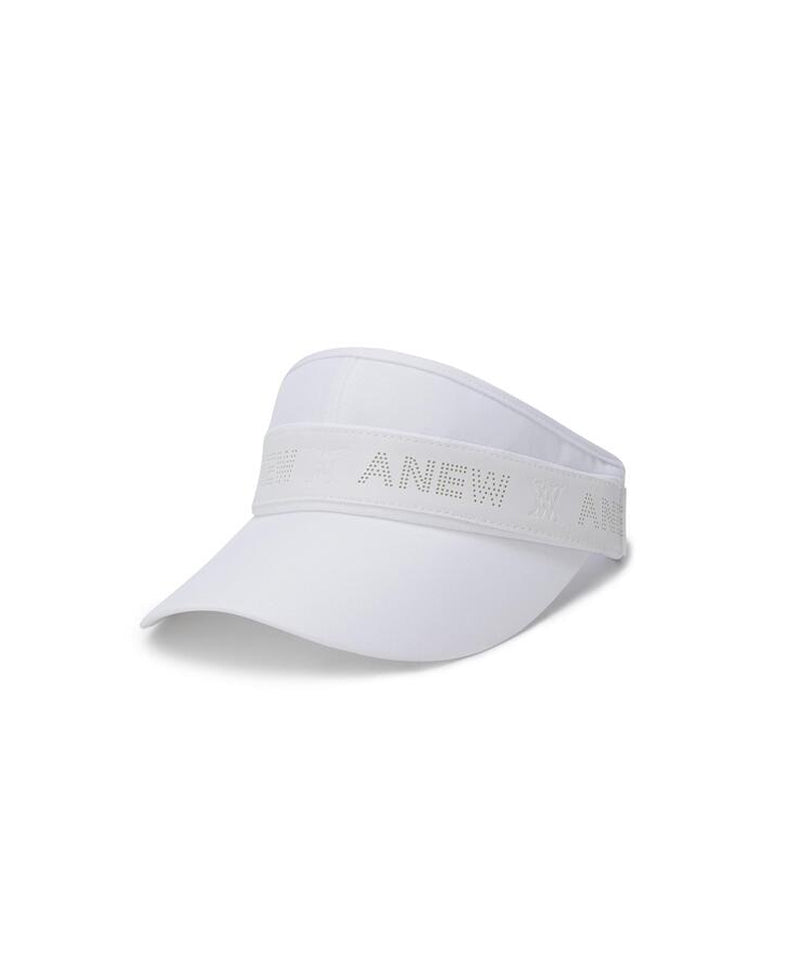 ANEW Golf Women's Tape Point High Crown Visor - White
