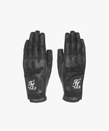 FAIRLIAR Sheepskin Logo Gloves  - Black