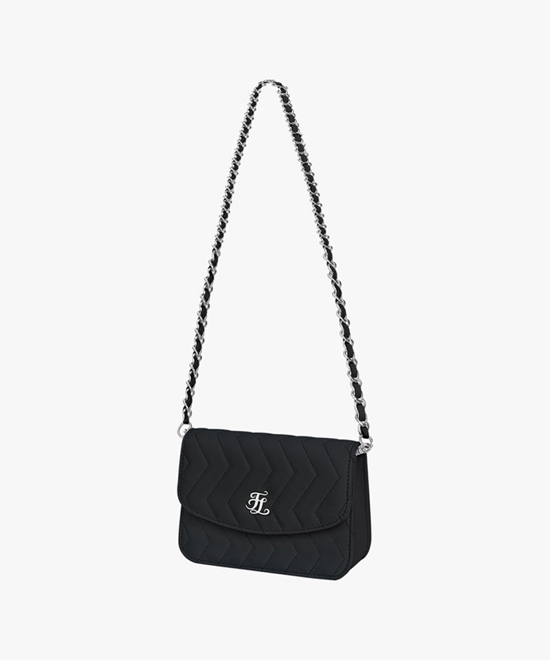 FAIRLIAR Chain Belt Set Hip Bag - Black