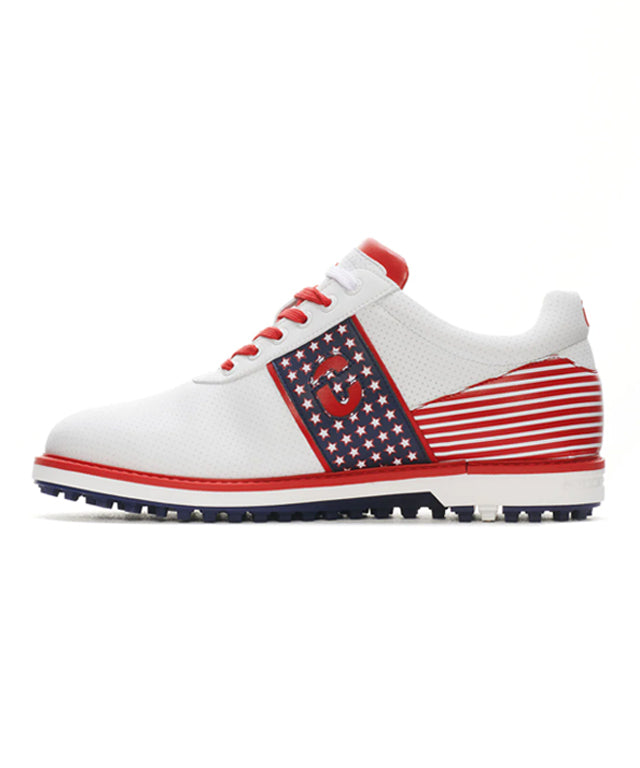 MEN'S GOLF SHOES 4TH JULY UNITED - RED/WHITE/BLUE | Nevermindall USA