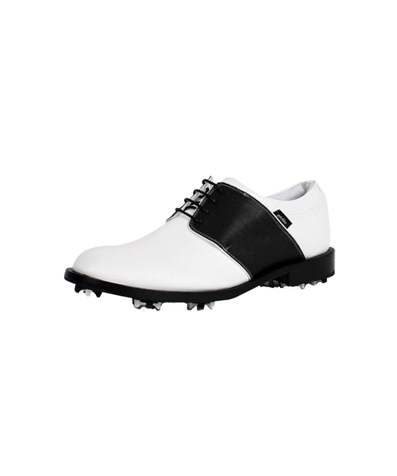 Giclee Men's Tour Player Premium Leather Golf Shoes- Black