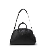 Uni Vintage Leather Boston Bag - Black