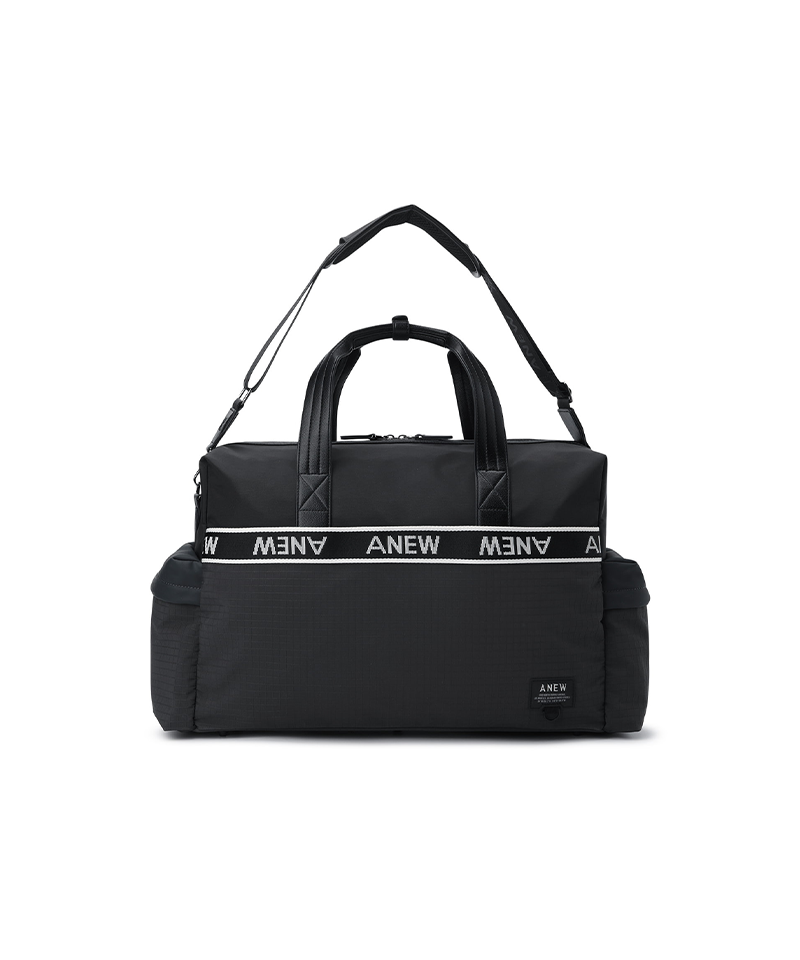 Uni Color Block Boston Bag - Black
