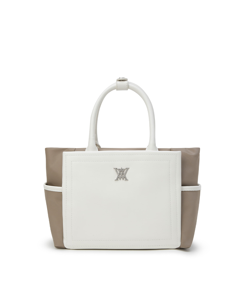 Women's Two Tone Tote Bag - Ivory
