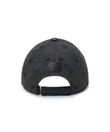 Uni Logo Stitch Peach Cap - Dark Grey