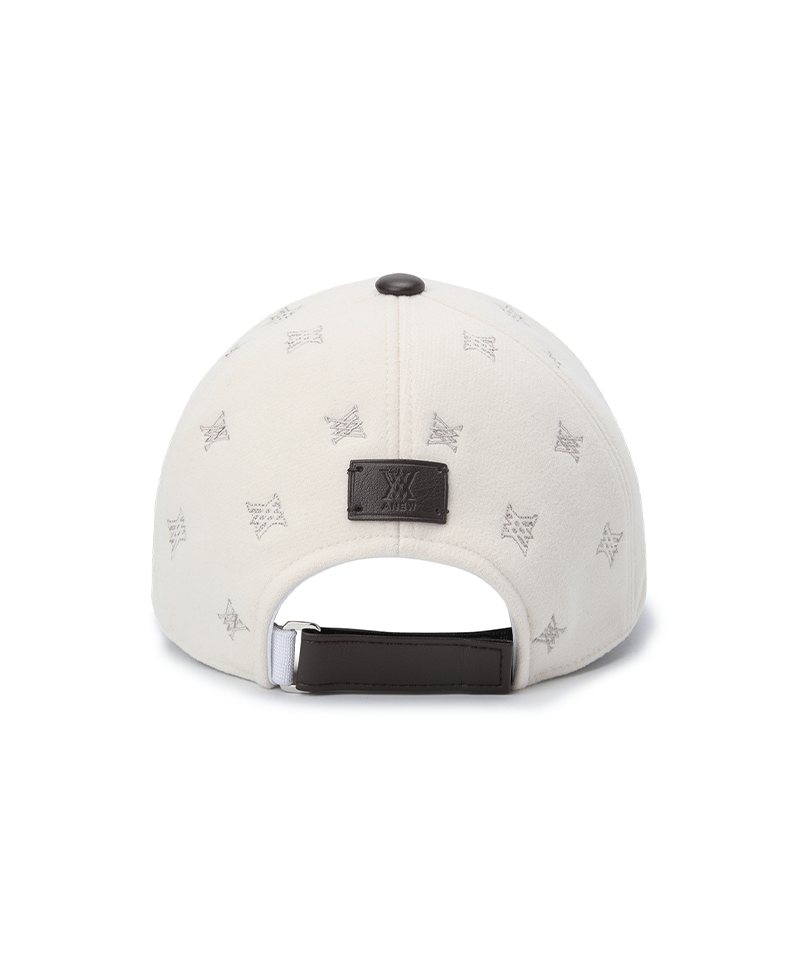 Uni Logo Stitch Peach Cap - Light Beige