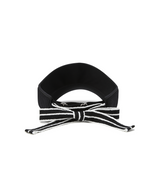Women's Knit Ribbon Visor - Black