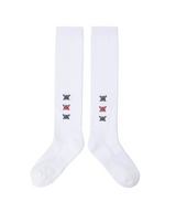 Women's Pocker Knee Socks - White