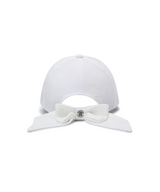 Women's Ribbon Ball Cap - White