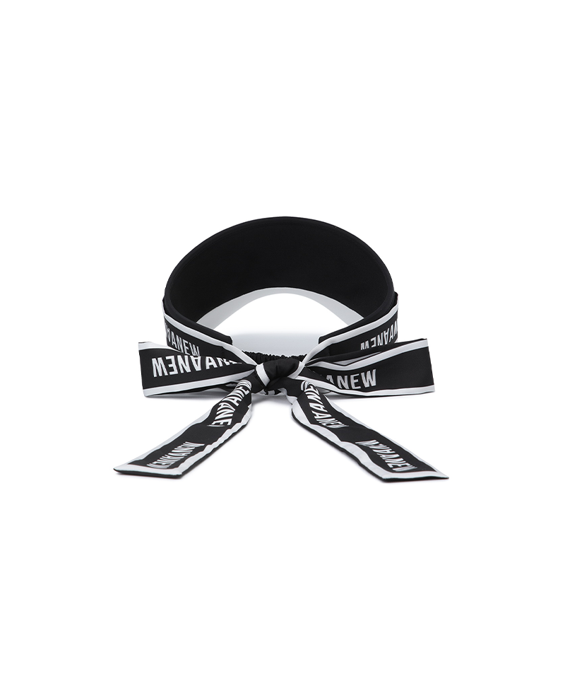 Women's Ribbon Crown Visor - Black