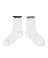 Women's Basic Middle Socks - White