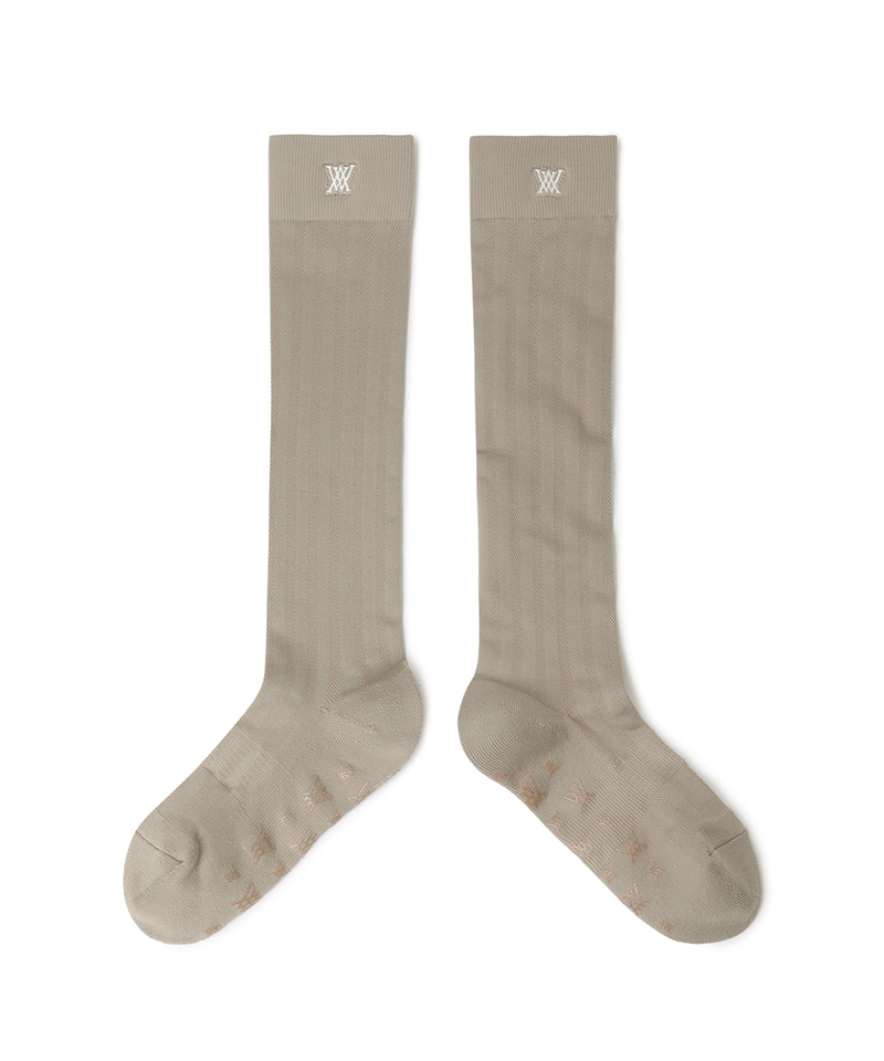 Women's Color Pop Knee Socks - Beige
