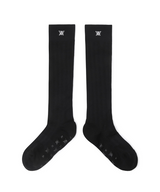 Women's Color Pop Knee Socks - Black