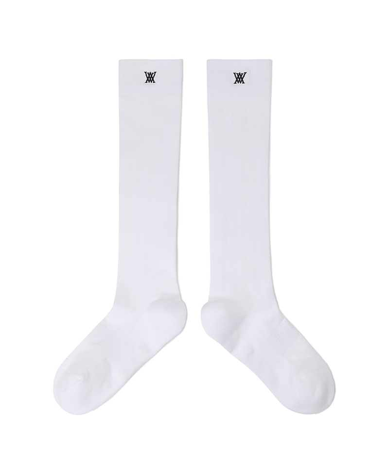 Women's Color Pop Knee Socks - White