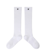 Women's Color Pop Knee Socks - White