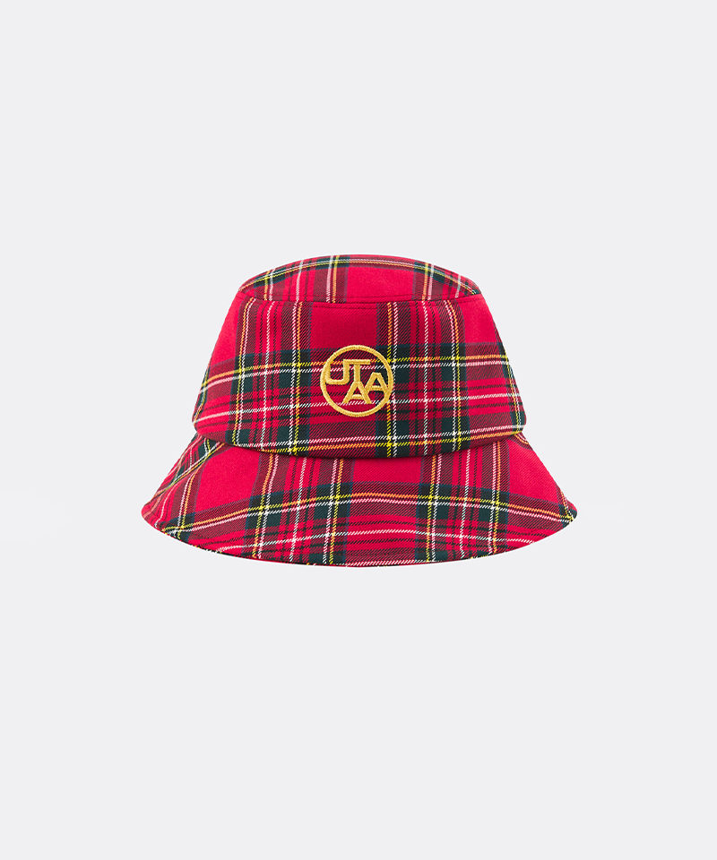 UTAA Women's Scotch Multi Tartan Check Bucket Hat - Pink