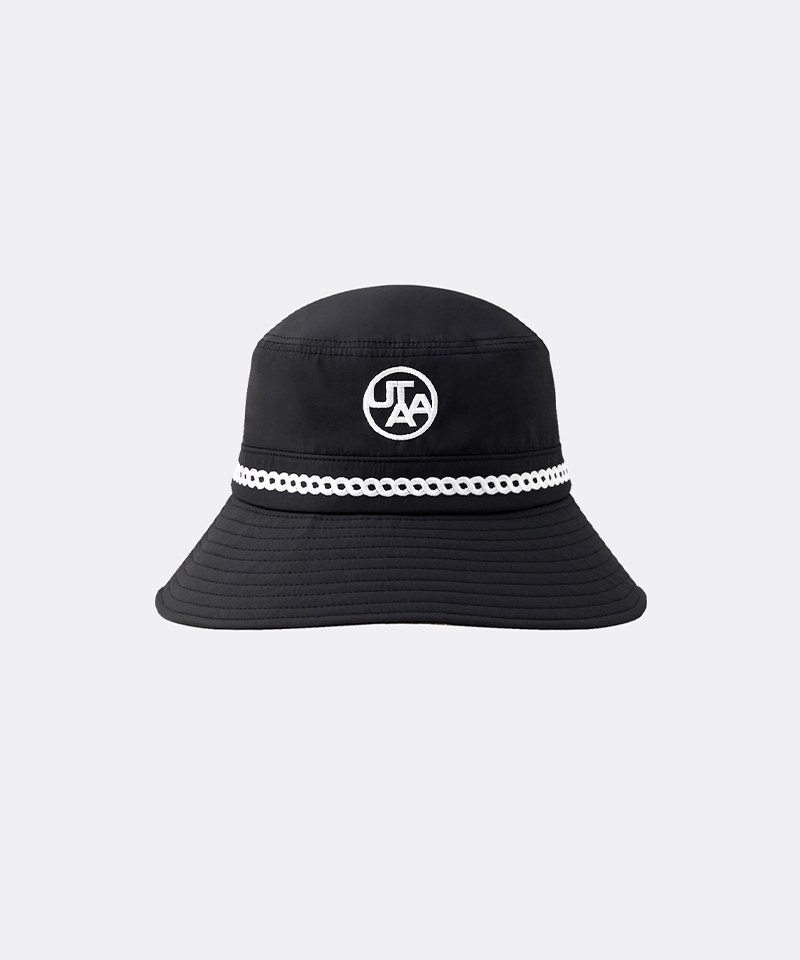 UTAA Atelier Braid Color Bucket Hat - Black