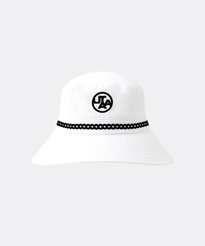UTAA Atelier Braid Color Bucket Hat - White
