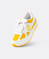 UTAA Women's Mesh Mix Platform Spikeless Golf Shoes - Yellow