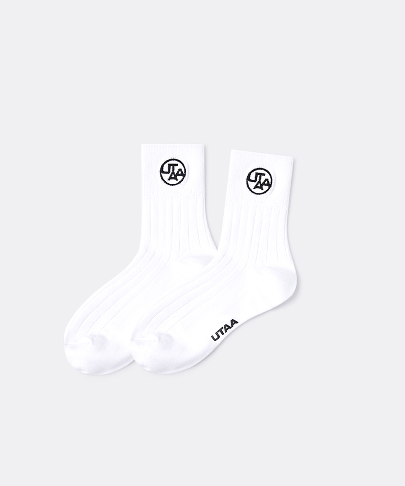 UTAA Women's Champ Symbol Basic Socks - White