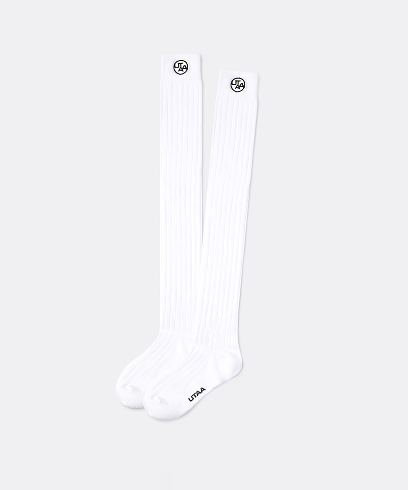 UTAA Women's Champ Symbol Knee Socks - White
