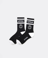 UTAA Women's Ring Panther Line Color Socks - Black