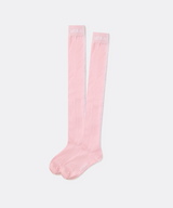 UTAA Women's Muted Shade Color Line Over Knee Socks - Light Pink