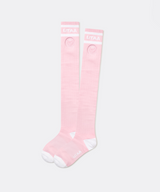 UTAA Women's Ring Panther Line Color Knee Socks - Light Pink