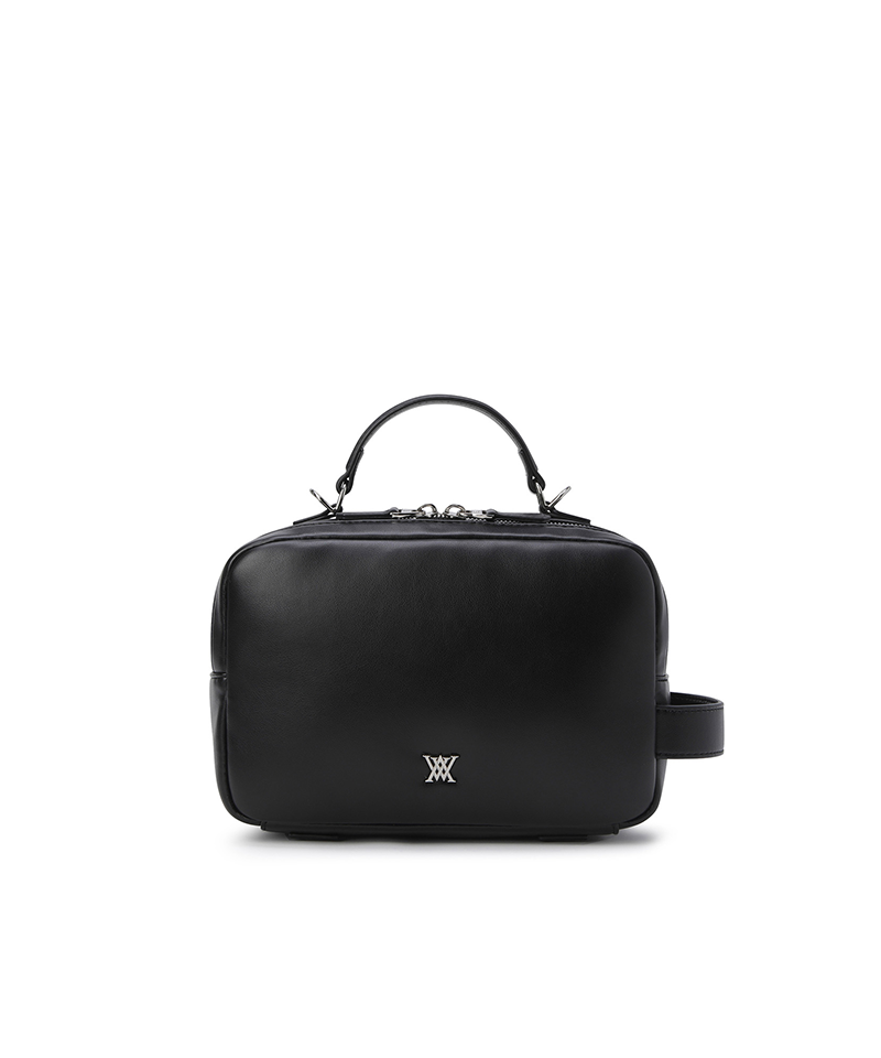 Women's Padded Color Pouch - Black