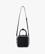 FAIRLIAR Quilted Square Tote Bag - Black