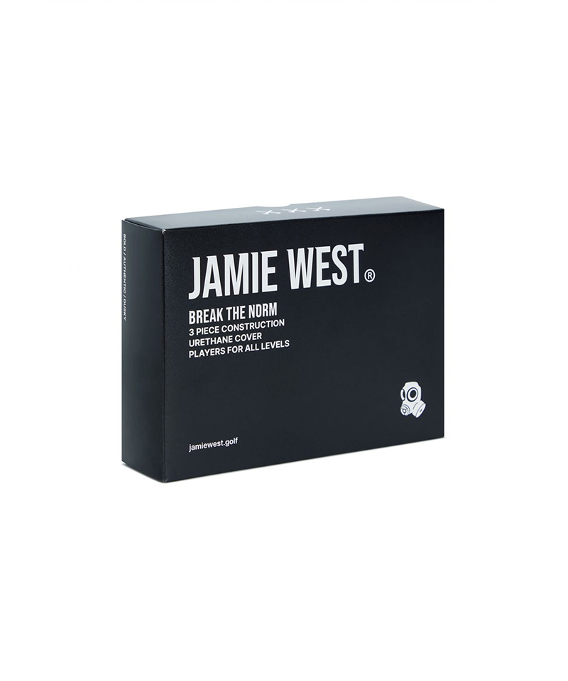 Jamie West 3PC Urethane Cover Golf Ball (Dozen)