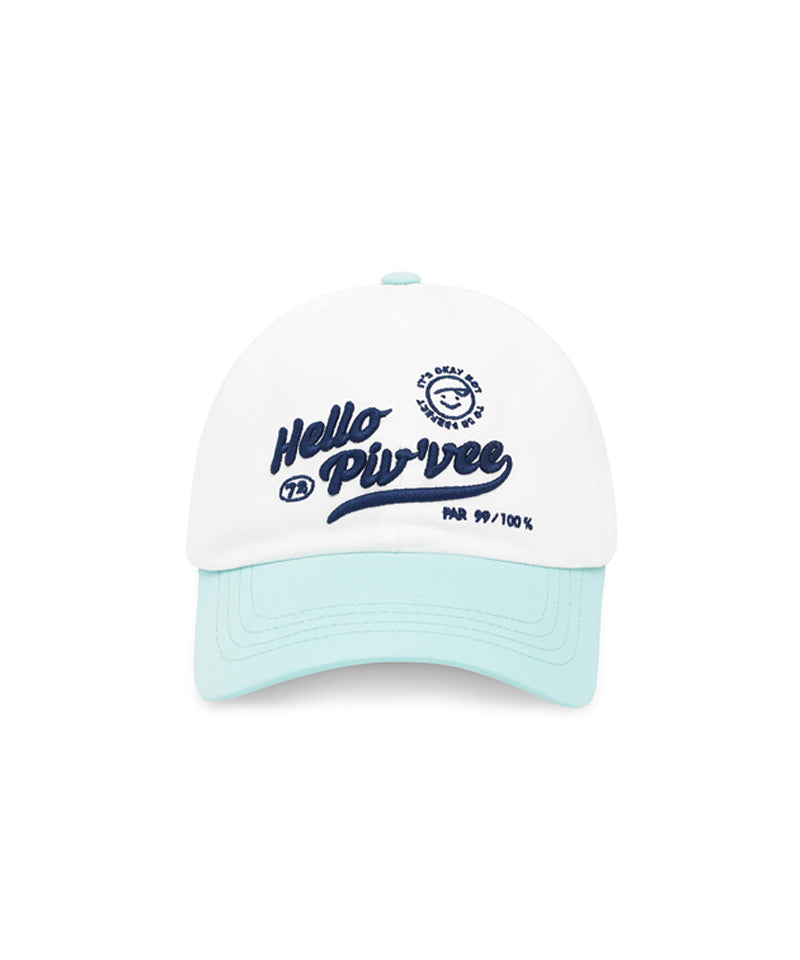 PIV'VE Hello Ball Cap - Cloud White