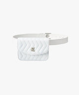 FAIRLIAR Chain Belt Set Hip Bag - White