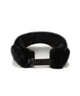 Amazing Cre Women's Fur Trimming Visor - Black