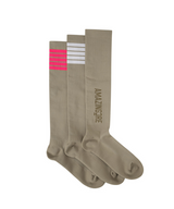 Amazing Cre 3Piece Knee Socks - Melange Beige