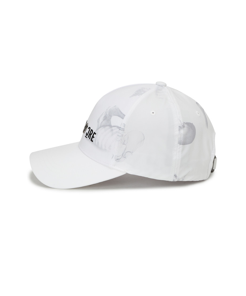 Amazing Cre Unisex 5 Stripe Mesh Cap - White