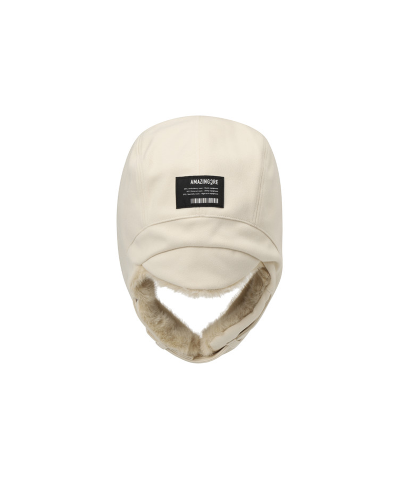 Amazing Cre Unisex Fur Trapper Cap - Stone