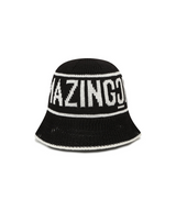 Amazing Cre Logo Cotton Knitted Hat - Black