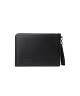 Uni Logo Intaglio Clutch - Black