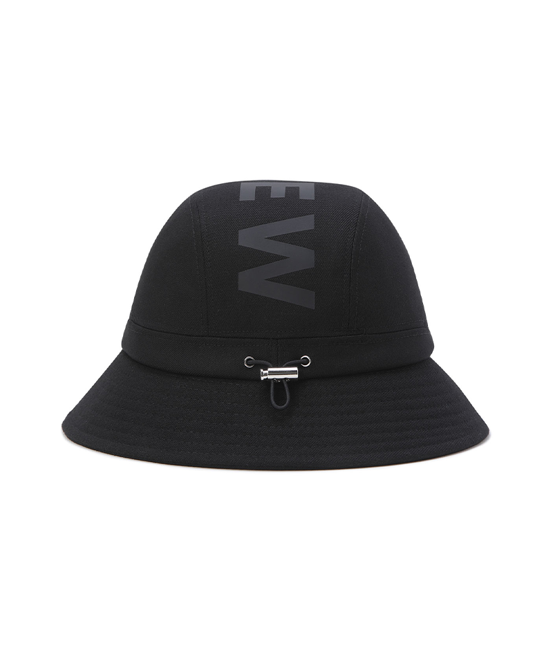 Unisex Top Logo Bucket Hat - Black