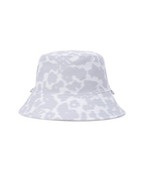 Unisex Flower Pattern Reversible Bucket Hat - White