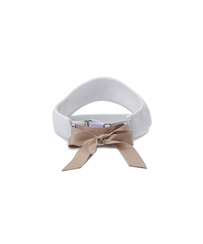 Women's Knit Visor - White
