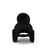 Women's Line Knit Ballcap - Black