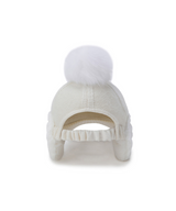 Women's Line Knit Ballcap - Cream