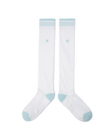 Women's Stripe Knee High Socks - Off White