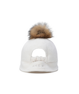 Women's Short Earflap Cap - Cream