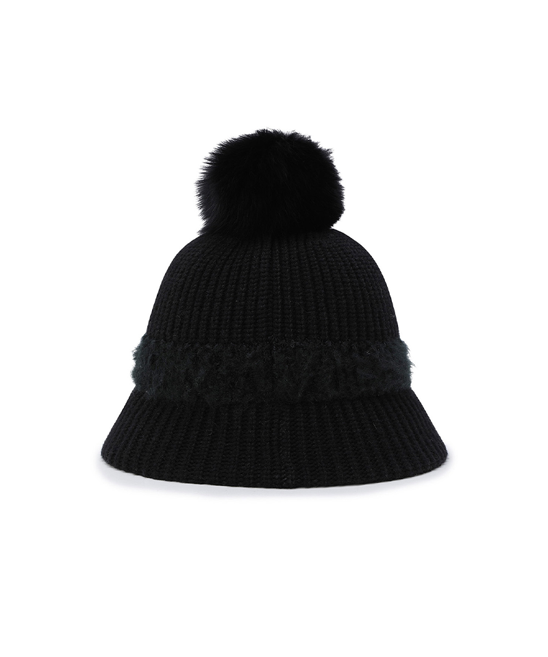 Women's Bell Bucket Hat - Black