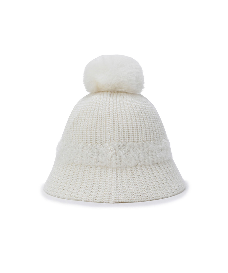 Women's Bell Bucket Hat - Cream