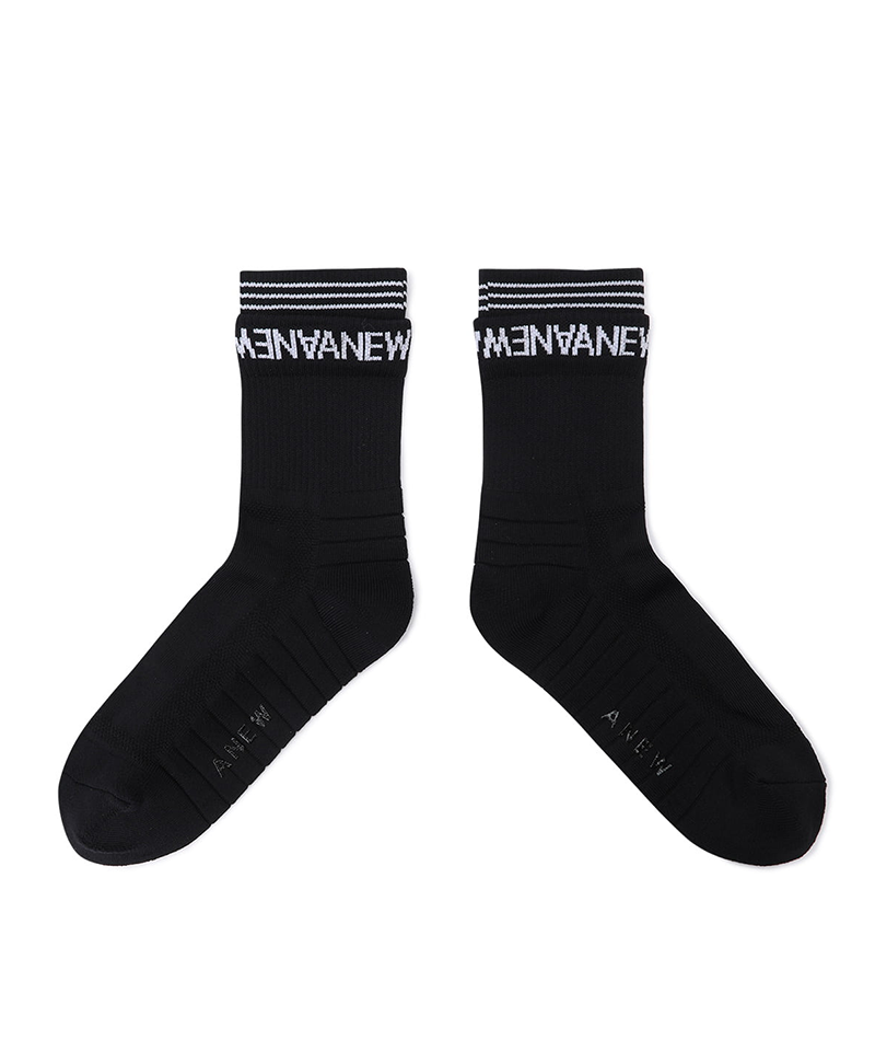 Men's Essential Middle Socks - Black